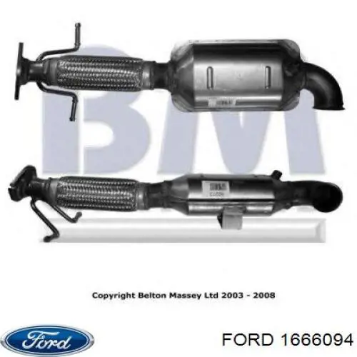 Compre 1666094 Ford Convertidor - catalisador