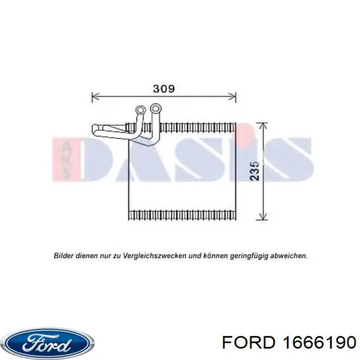 Vaporizador de aparelho de ar condicionado Ford 1666190 preço, a partir de 69,81 USD