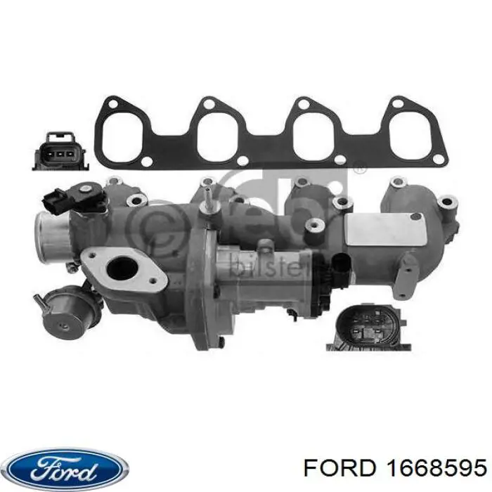 1668595 Ford Válvula EGR de recirculação dos gases