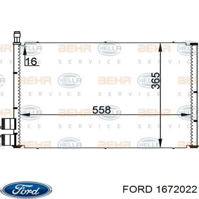 Compre 1672022 Ford Radiador de aparelho de ar condicionado