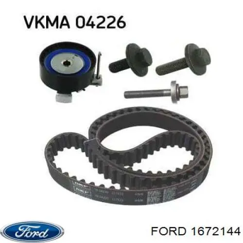 1672144 Ford Correia do mecanismo de distribuição de gás, kit