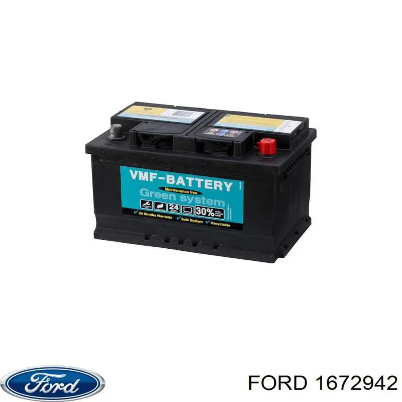 Bateria recarregável (PILHA) 1672942 Ford