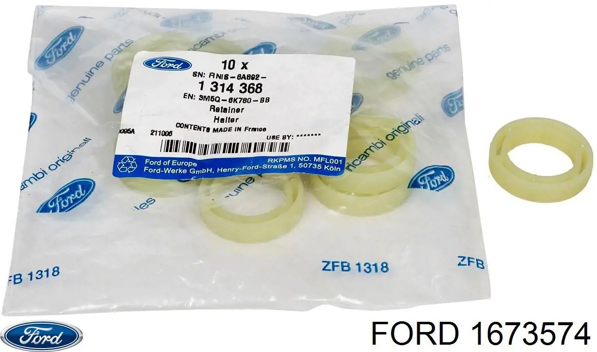 Compre 1673574 Ford Vedante anular de tubo de ligação de retorno de mangueira do injetor
