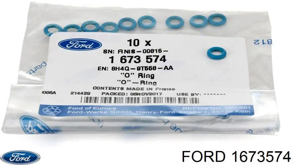 Compre 1673574 Ford Vedante anular de tubo de ligação de retorno de mangueira do injetor