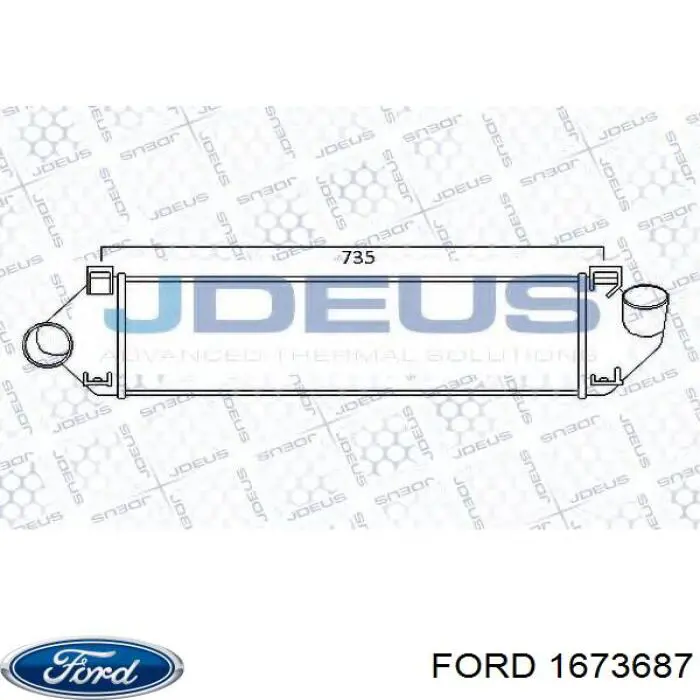 Radiador de intercooler Ford 1673687 preço, a partir de 71,51 USD