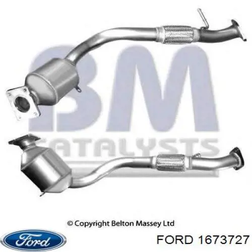 Compre 1673727 Ford Tubo de admissão dianteiro (calças) do silenciador