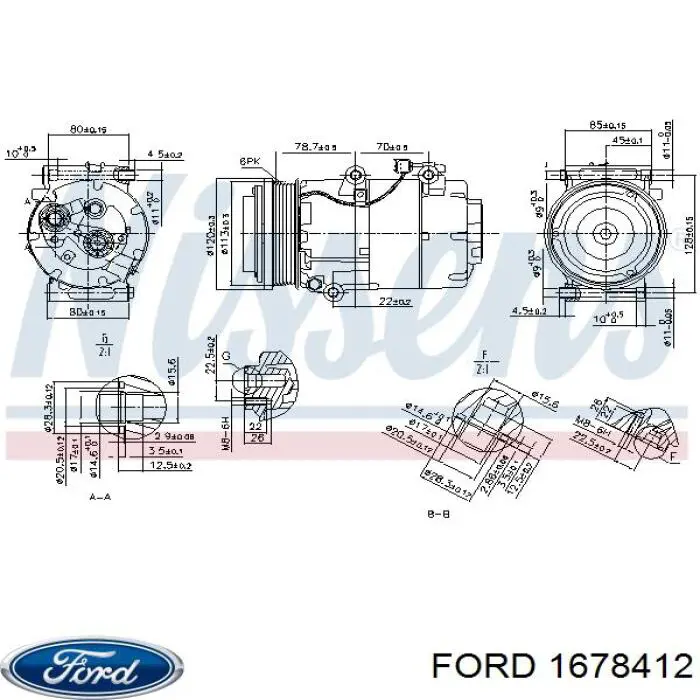 Compressor de aparelho de ar condicionado Ford 1678412 preço, a partir de 158,34 USD
