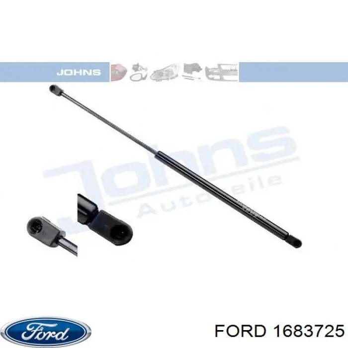 1683725 Ford Amortecedor de tampa de porta-malas (de 3ª/5ª porta traseira)