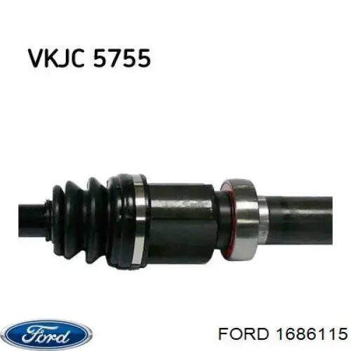 1686115 Ford Semieixo (acionador) dianteiro direito