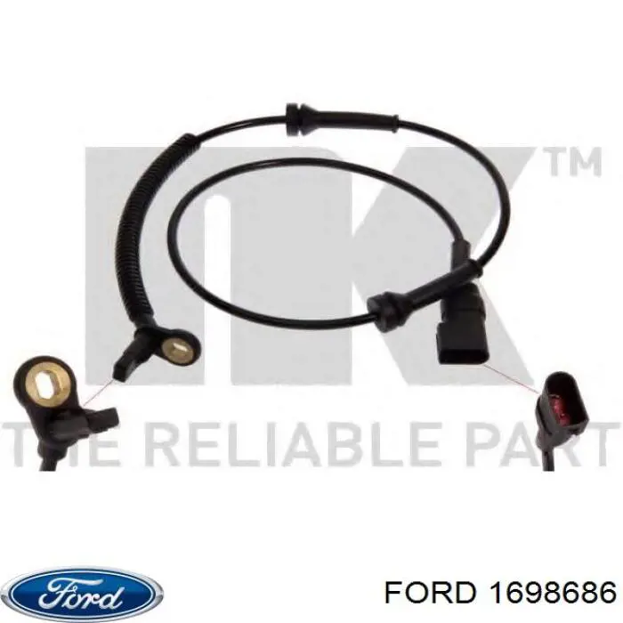 Compre 1698686 Ford Sensor dianteiro de ABS