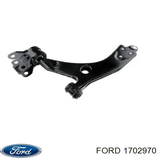 1702970 Ford Braço oscilante inferior direito de suspensão dianteira
