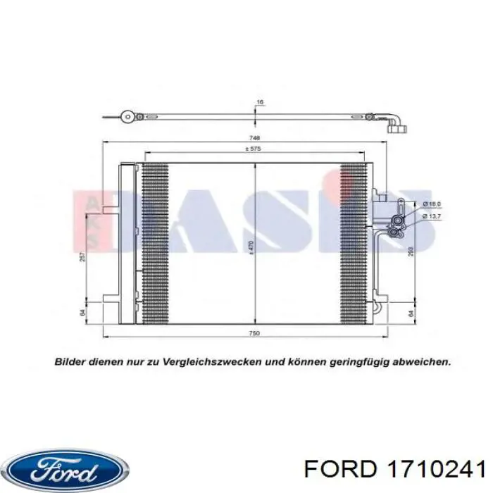 Radiador de aparelho de ar condicionado Ford 1710241 preço, a partir de 52,73 USD
