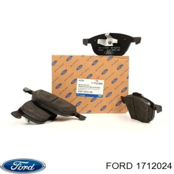 Compre 1712024 Ford Sapatas do freio dianteiras de disco