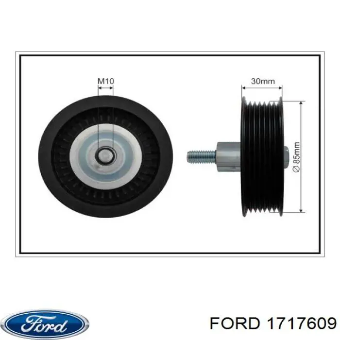 Rolo parasita da correia de transmissão Ford 1717609 preço, a partir de 16,20 USD