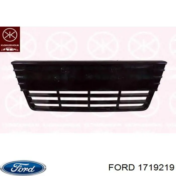 1719219 Ford Grelha central do pára-choque dianteiro