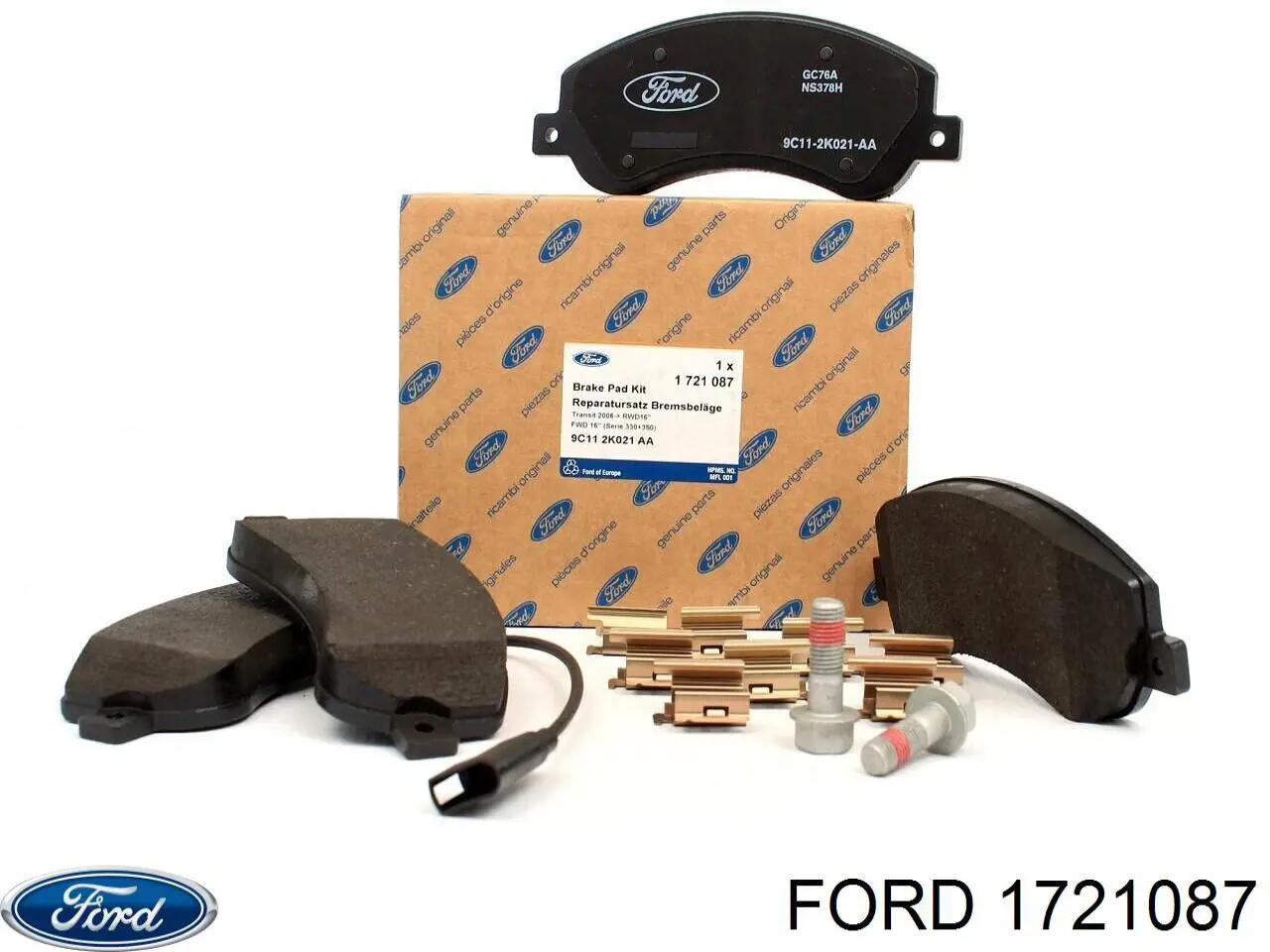 1721087 Ford Sapatas do freio dianteiras de disco