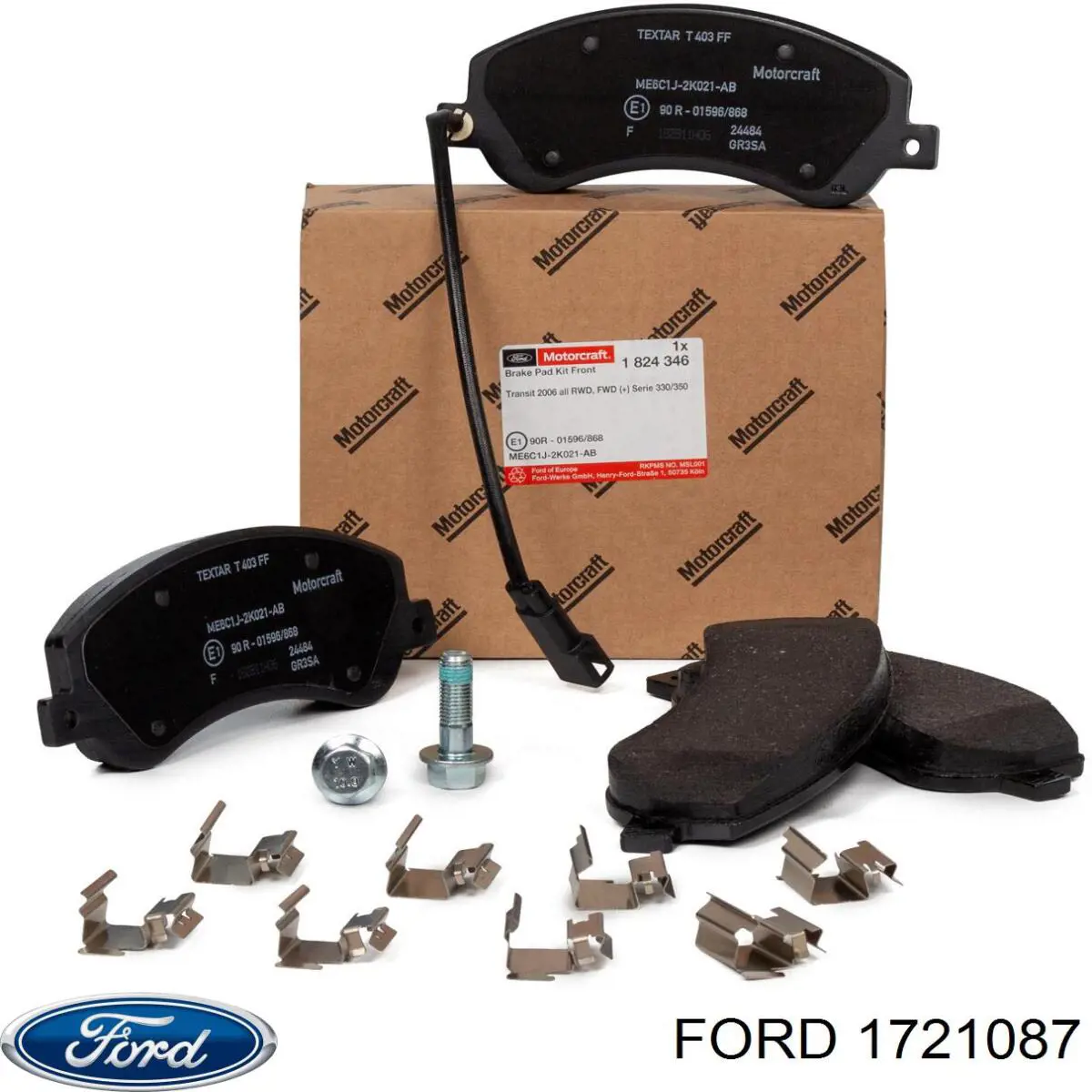 Sapatas do freio dianteiras de disco Ford 1721087 preço, a partir de 40,45 USD