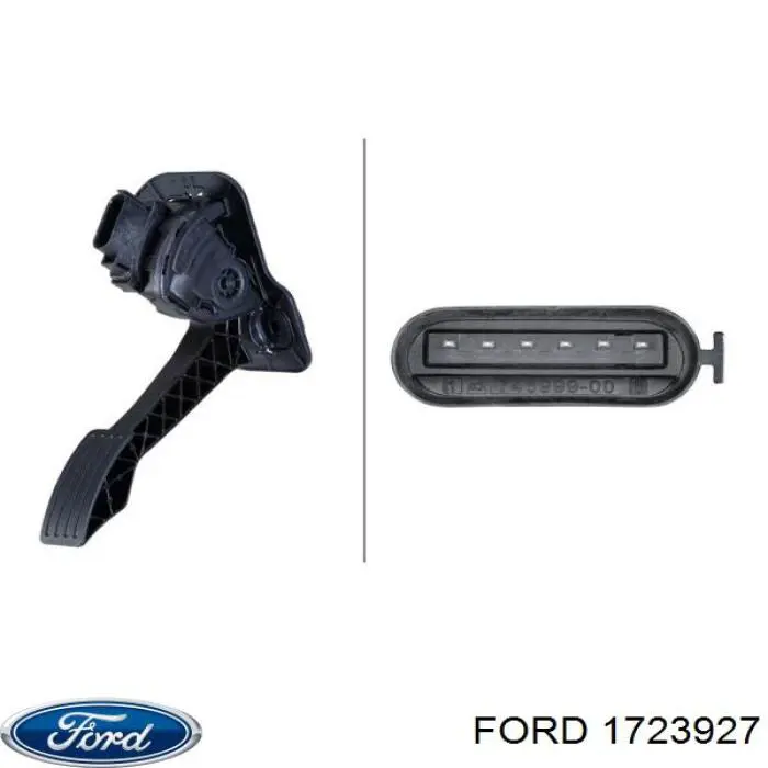 1723927 Ford Pedal de gás (de acelerador)