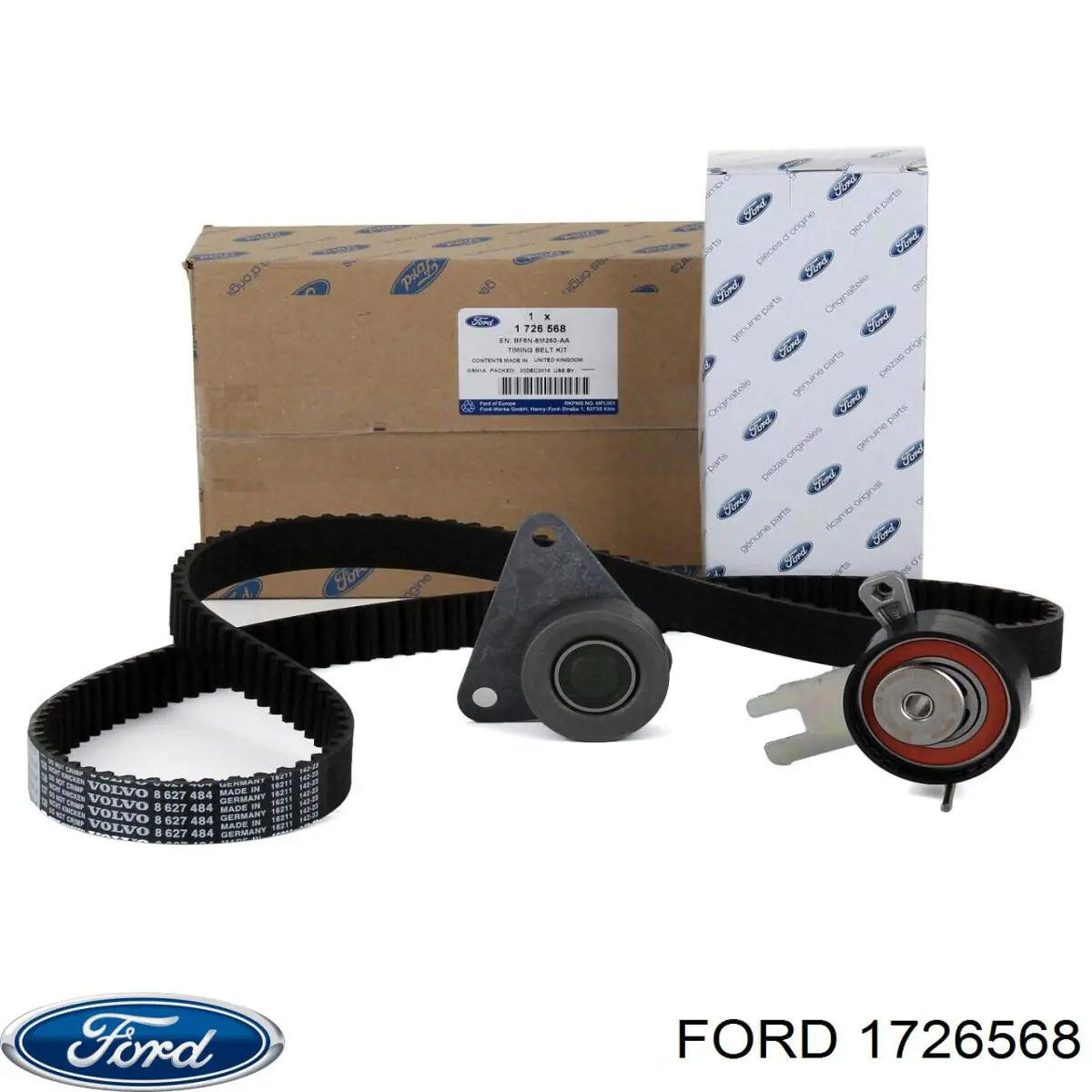 Compre 1726568 Ford Correia do mecanismo de distribuição de gás, kit