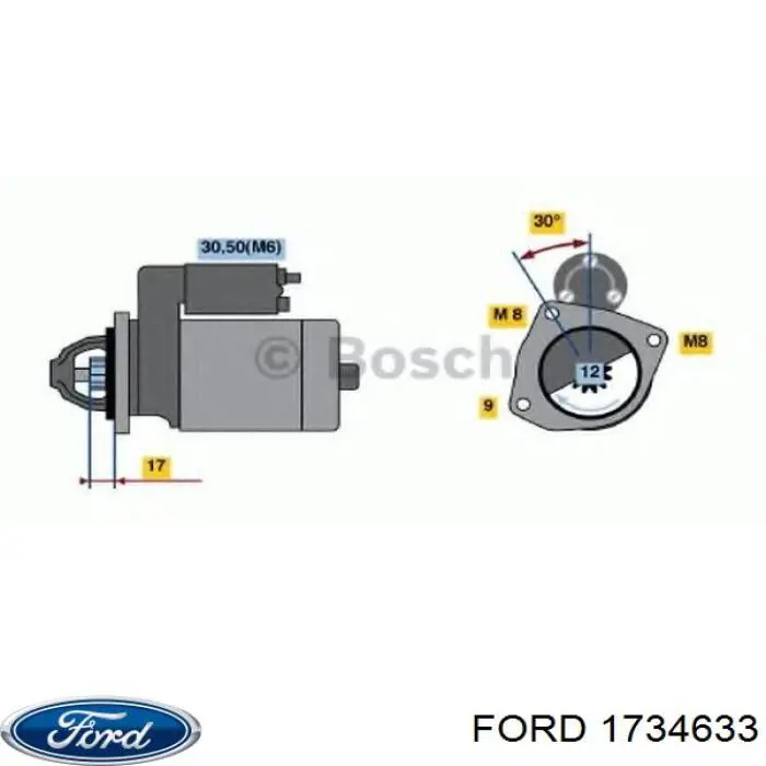 Motor de arranco Ford 1734633 preço, a partir de 63,10 USD