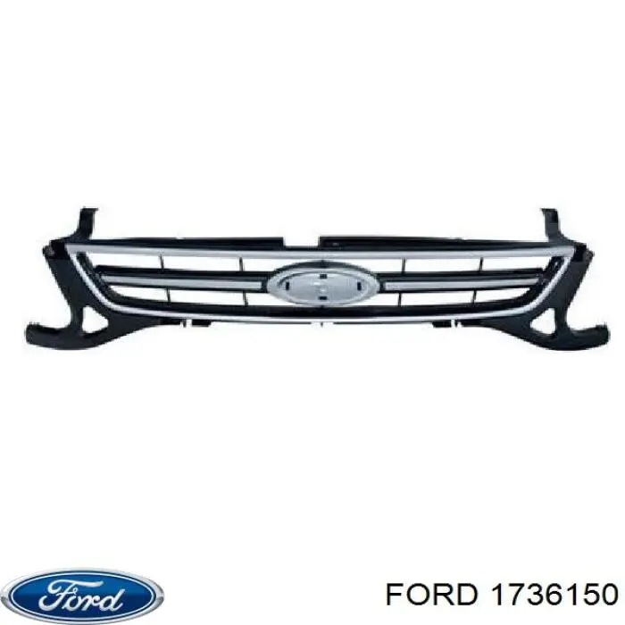 Grelha do radiador Ford 1736150 preço, a partir de 72,03 USD
