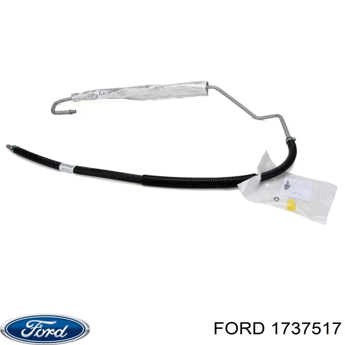 Compre 1737517 Ford Mangueira da Direção hidrâulica assistida de pressão baixa, desde a cremalheira (do mecanismo) até o tanque