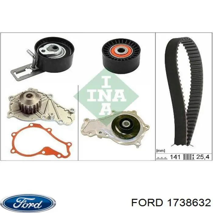 Correia do mecanismo de distribuição de gás, kit Ford 1738632 preço, a partir de 97,89 USD