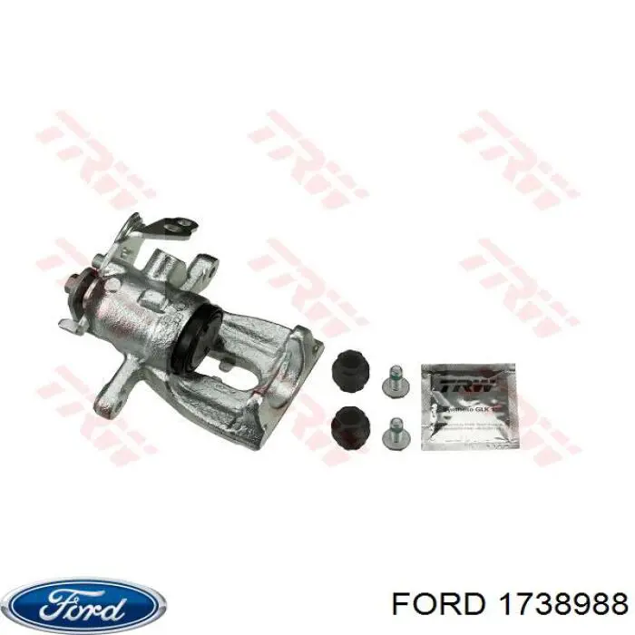1738988 Ford Suporte do freio traseiro esquerdo