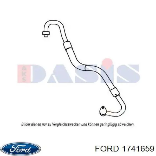 1741659 Ford Mangueira de aparelho de ar condicionado, desde o vaporizador até o compressor