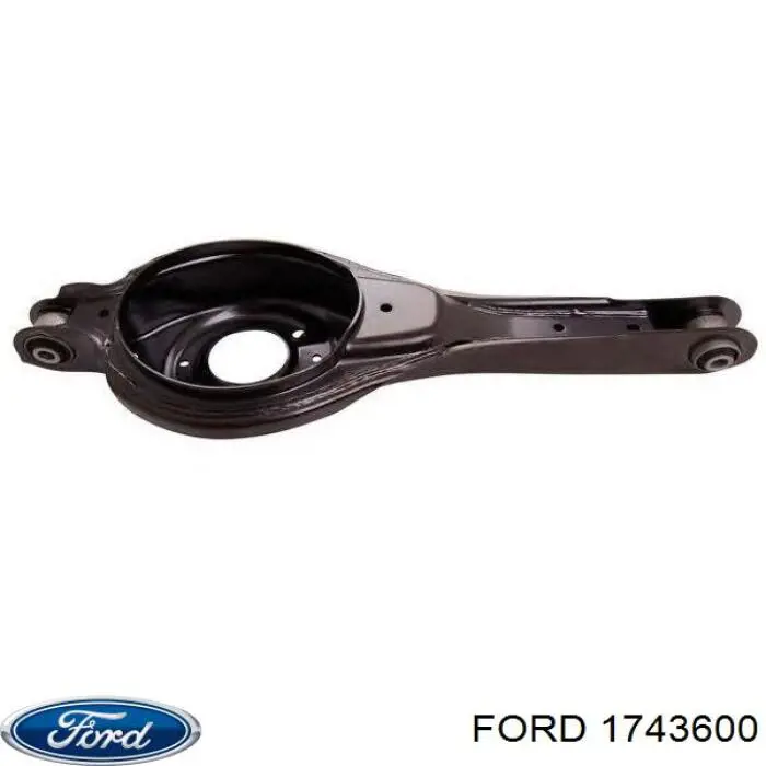 1743600 Ford Braço oscilante inferior esquerdo de suspensão traseira/direita