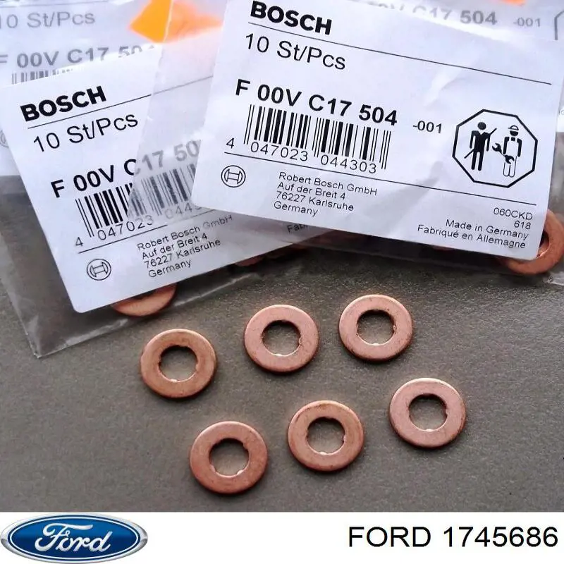 1745686 Ford Anel (arruela) do injetor de ajuste