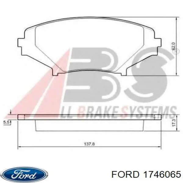 Kit de embraiagem (3 peças) Ford 1728719 preço, a partir de 4409,70 USD