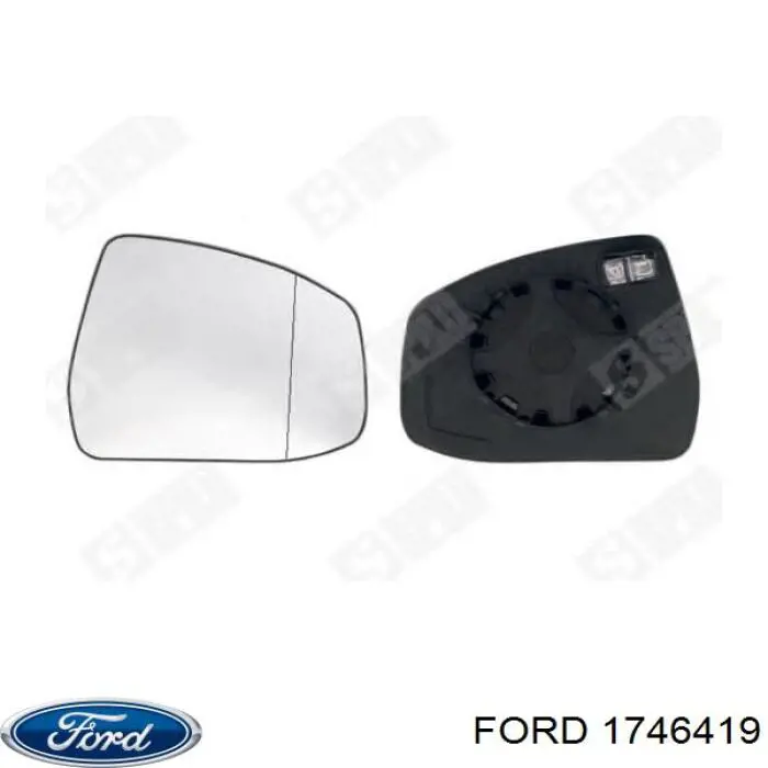 6482376 Alkar Elemento espelhado do espelho de retrovisão direito
