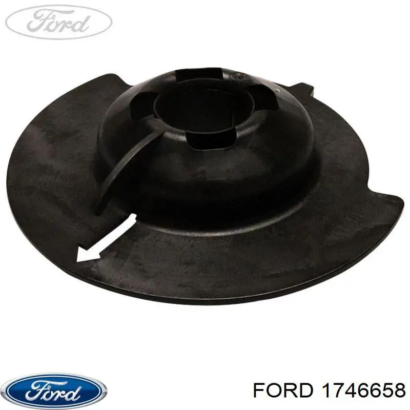1746658 Ford Espaçador (anel de borracha) da mola traseira inferior