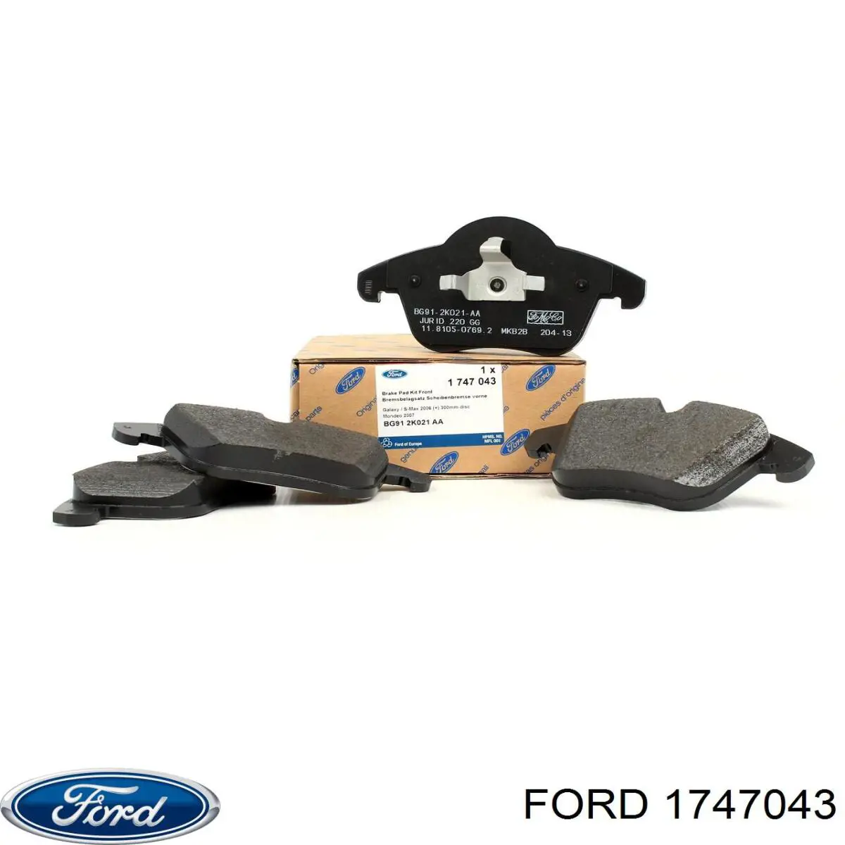 Sapatas do freio dianteiras de disco Ford 1747043 preço, a partir de 34,60 USD