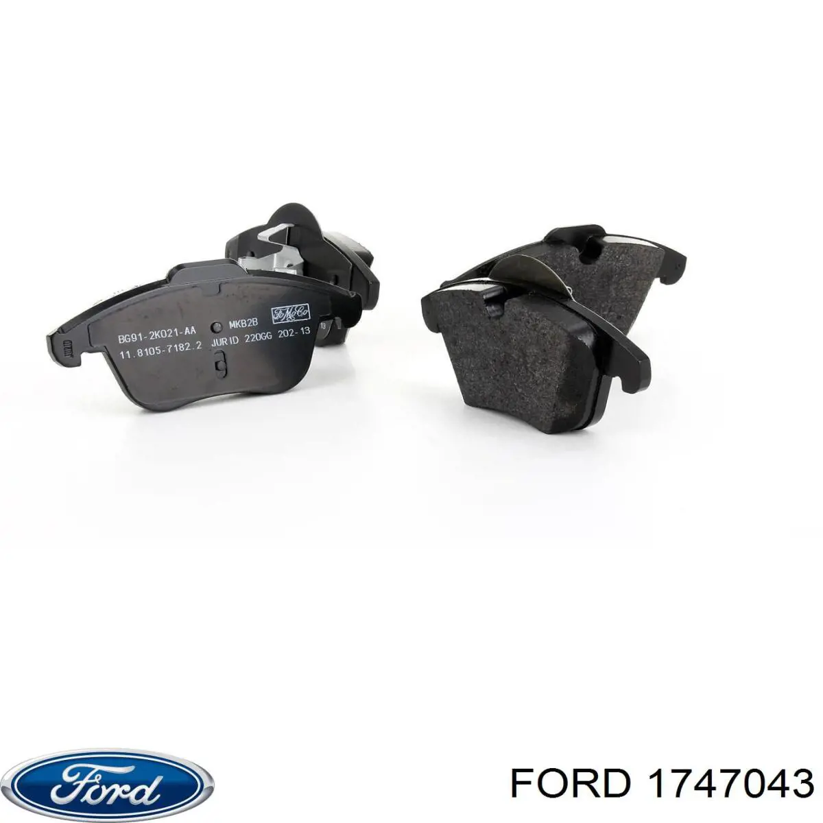 Compre 1747043 Ford Sapatas do freio dianteiras de disco