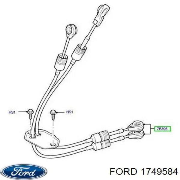 Cabo de mudança duplo Ford 1749584 preço, a partir de 83,43 USD