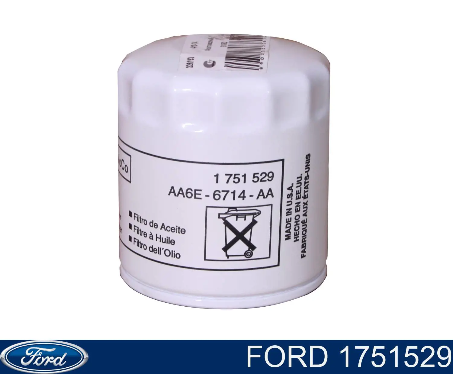 1751529 Ford Filtro de óleo