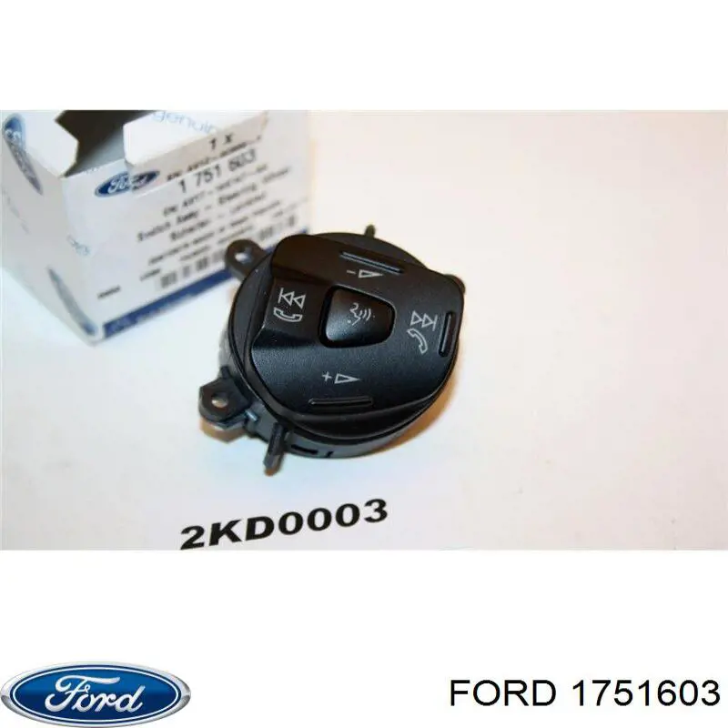 1751603 Ford Unidade de interruptores de botão do volante de direção