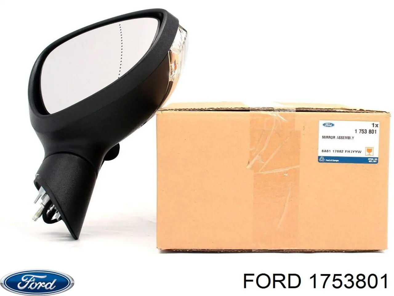 1753801 Ford Espelho de retrovisão direito