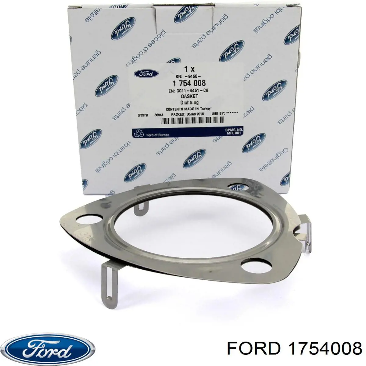 1754008 Ford Vedante de tubo de admissão do silenciador