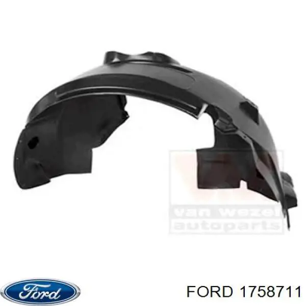 Compre 1758711 Ford Guarda-barras direito do pára-lama dianteiro