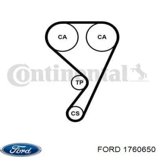 1760650 Ford Correia do mecanismo de distribuição de gás