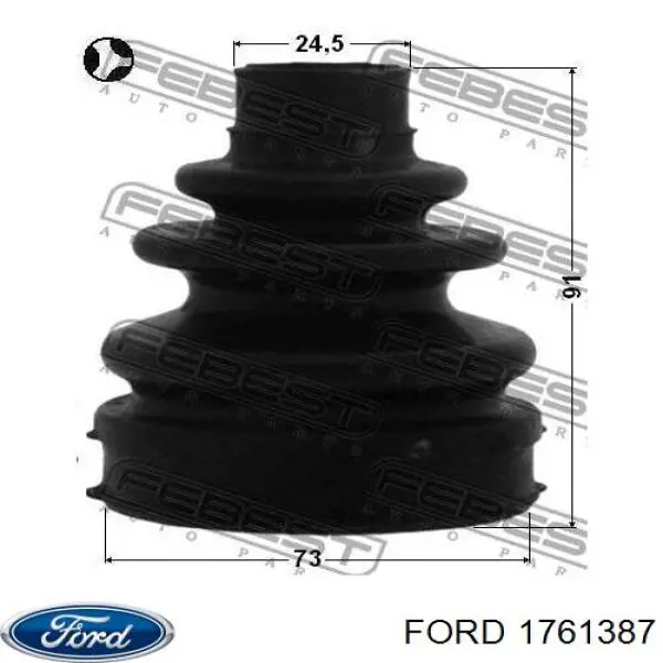 Bota de proteção externa de junta homocinética do semieixo dianteiro Ford 1761387 preço, a partir de 16,69 USD