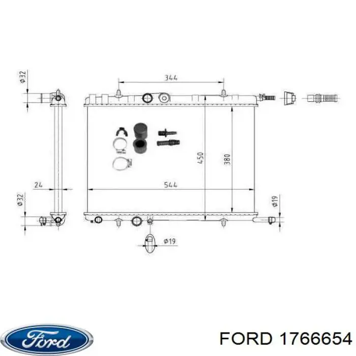 Espelho de retrovisão esquerdo Ford 1766654 preço, a partir de 66,93 USD