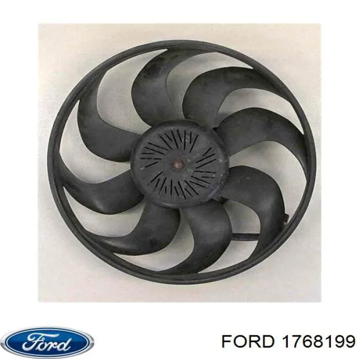 1768199 Ford Difusor do radiador de esfriamento, montado com motor e roda de aletas