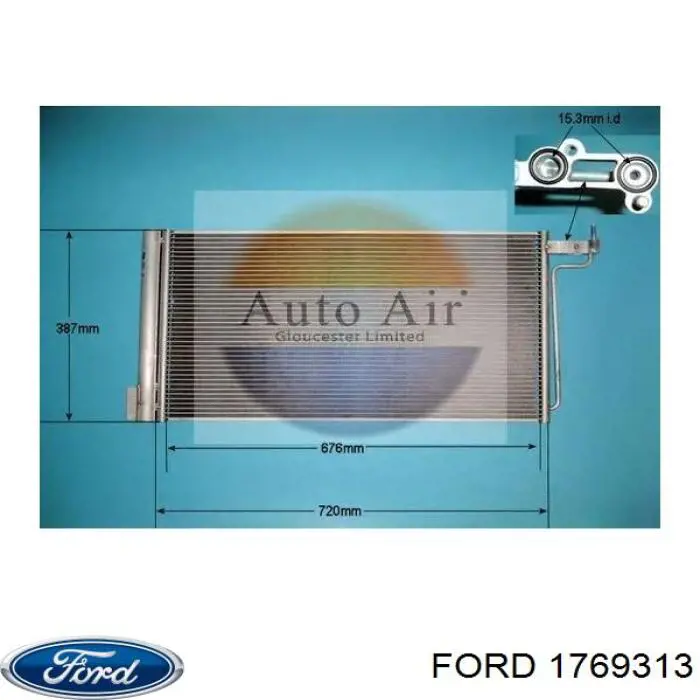 Compre 1769313 Ford Radiador de aparelho de ar condicionado