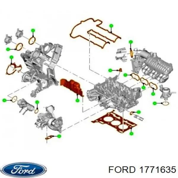 1771635 Ford Vedante de regulador das fases de distribuição de gás