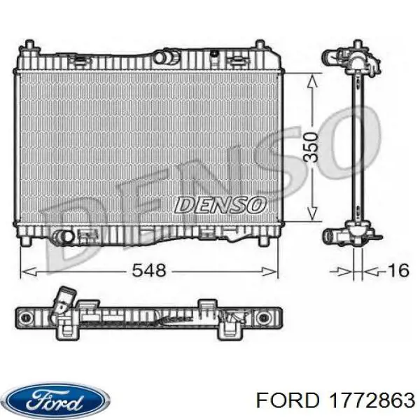 Radiador de esfriamento de motor Ford 1772863 preço, a partir de 83,65 USD