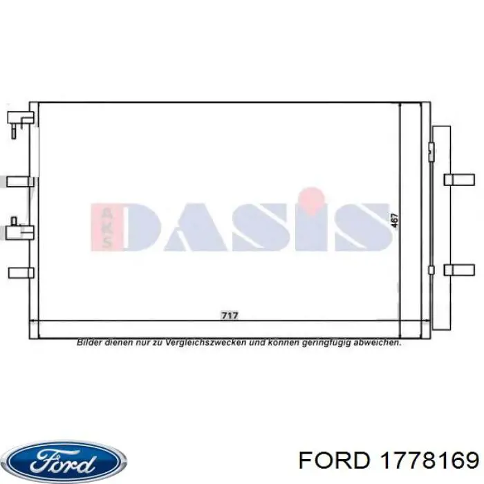 Radiador de aparelho de ar condicionado Ford 1778169 preço, a partir de 132,07 USD